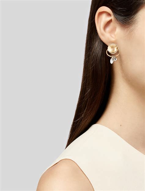 dior earrings dangle|Dior mise en earrings.